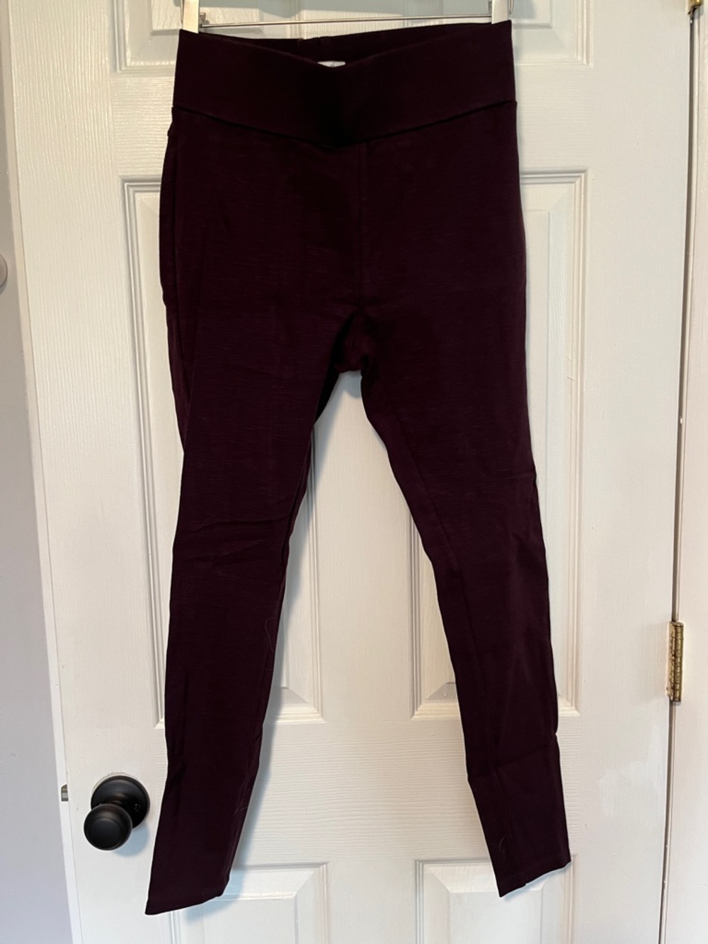 Matty M Women's Skinny Ponte Pants in Plum